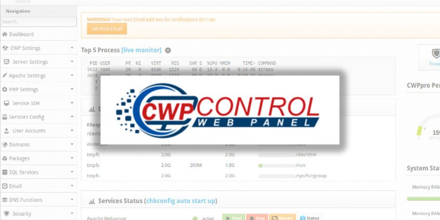 Instalación CWP Centos Web Panel en Centos7
