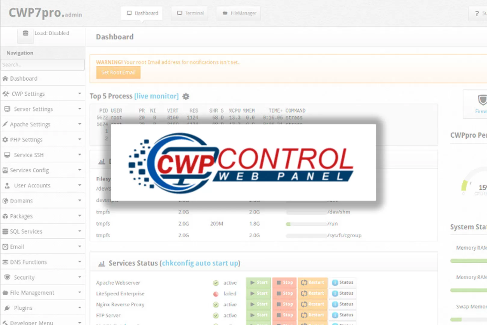 Instalación CWP Centos Web Panel en Centos7
